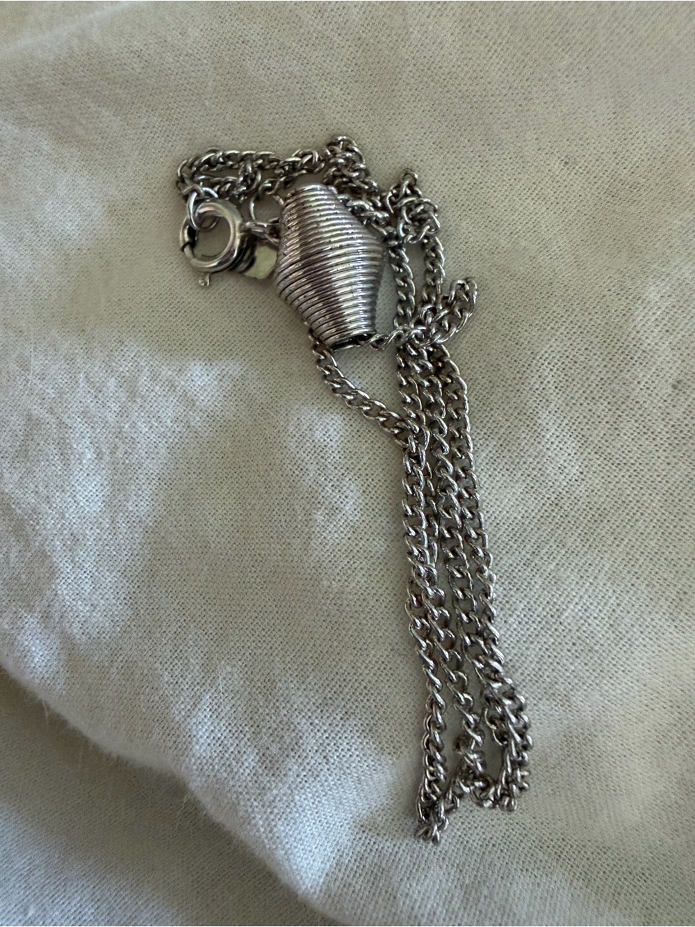 Sarah Coventry Silver-Tone Multi-Strand Pendant Necklace